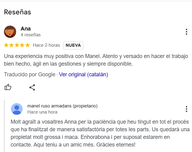 reseña google